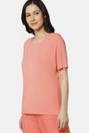 Triumph Modal Loungewear Top - Orange Light Combo — thumbnail 3